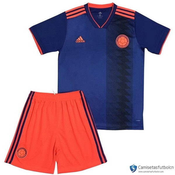 Camiseta Seleccion Colombia Segunda equipo Niños 2018 Azul